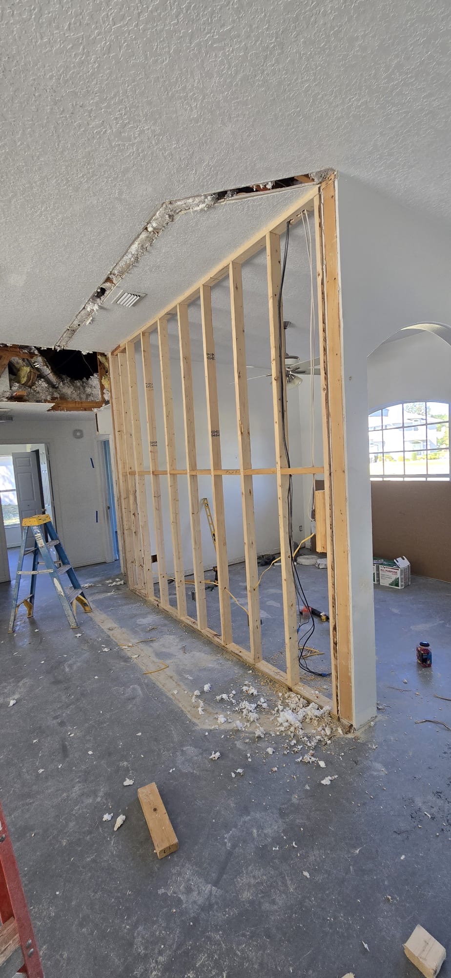 Drywall before