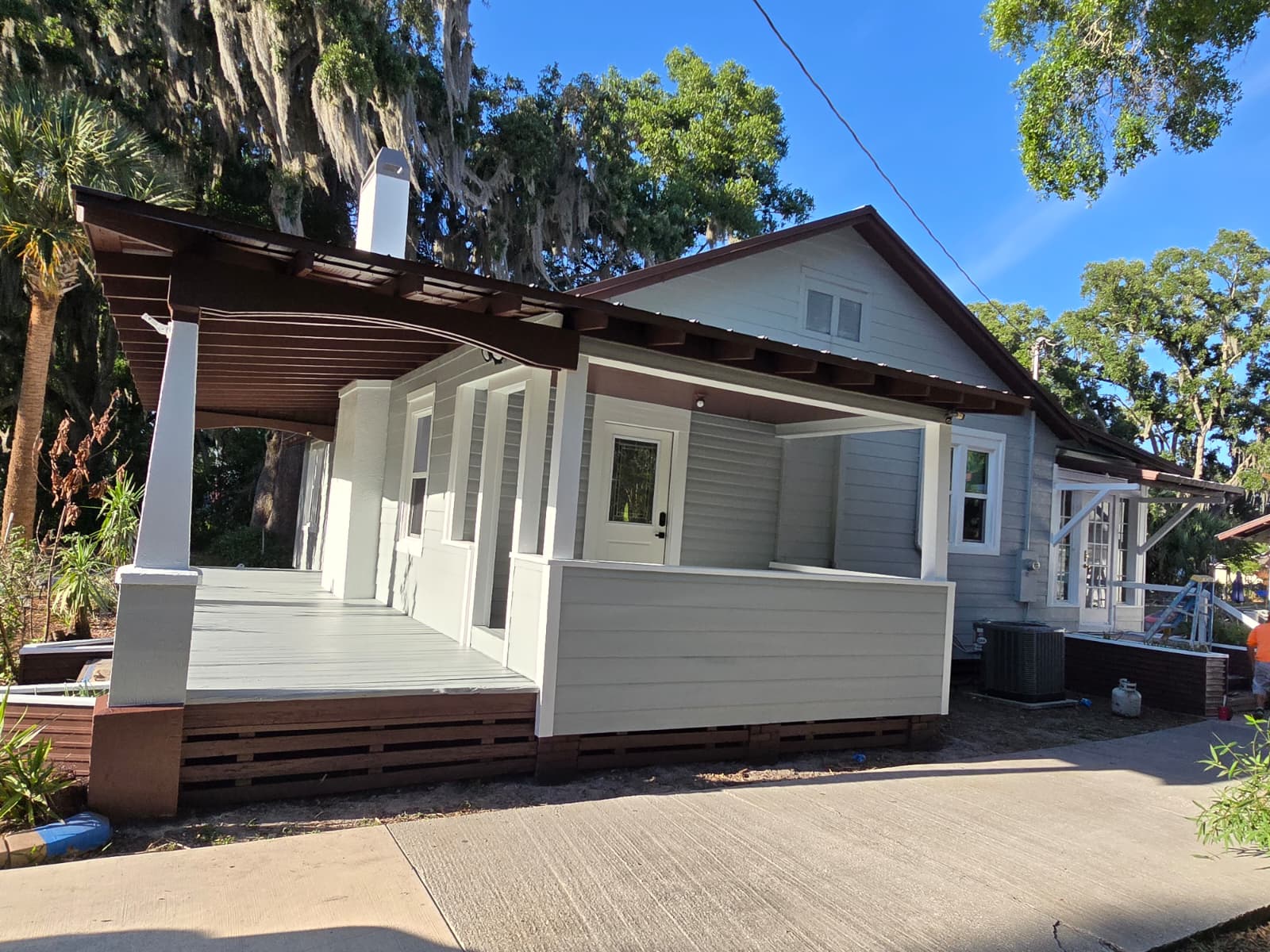 Exterior painting after