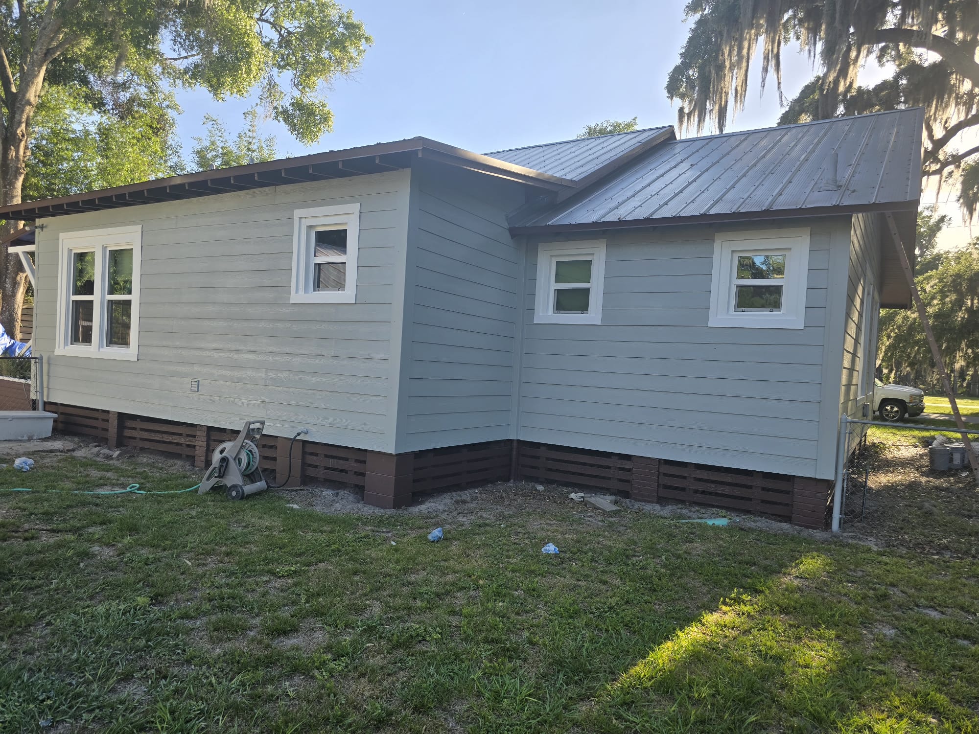 Exterior painting after