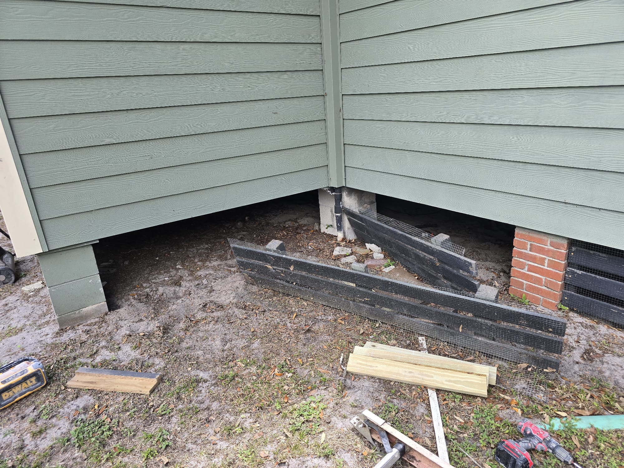 Exterior painting before