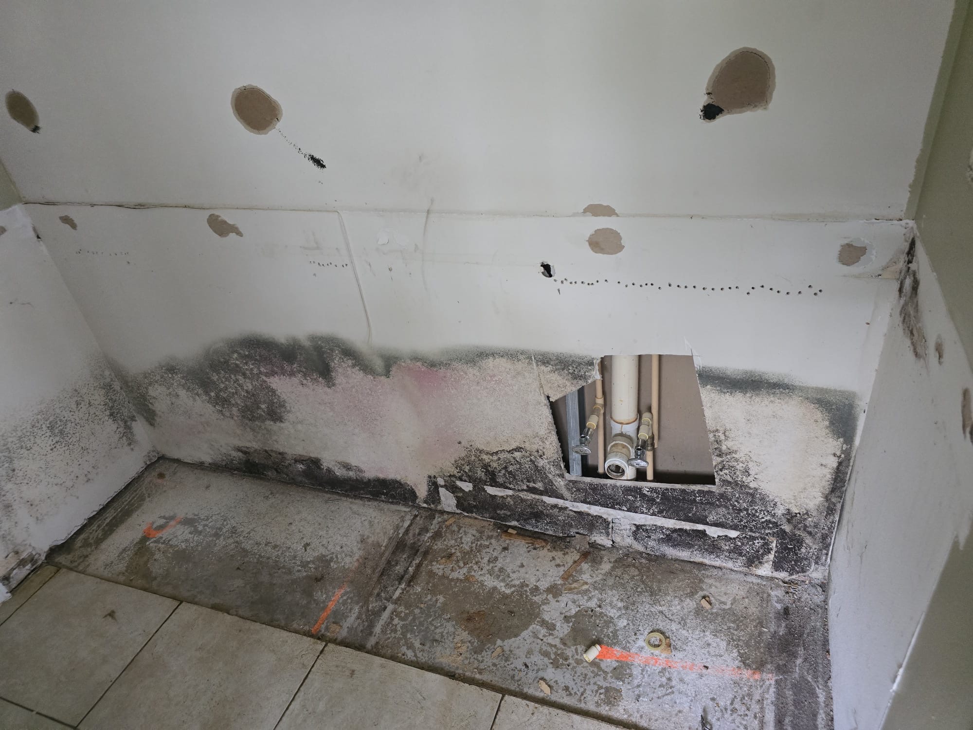 Plumbing before